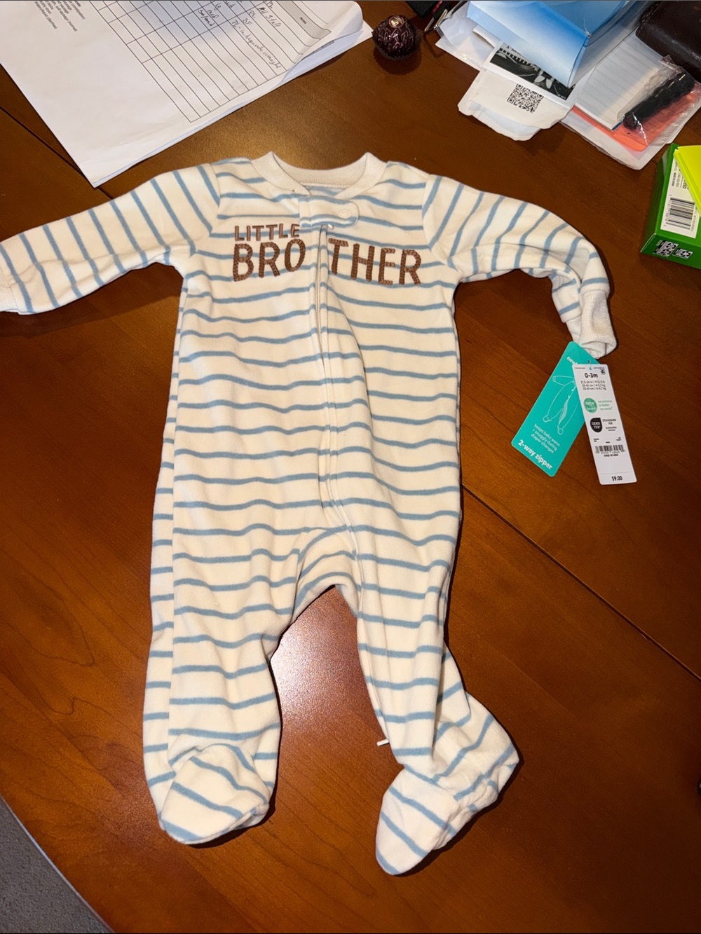 Carters Little Brother Zippy NWT 0-3 M